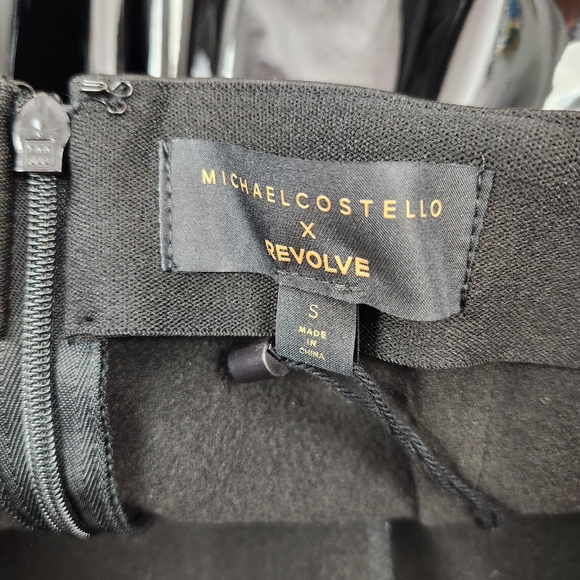 Michael Costello x Revolve Isa Faux Leather Pant Black Small NWT - Picture 6 of 7